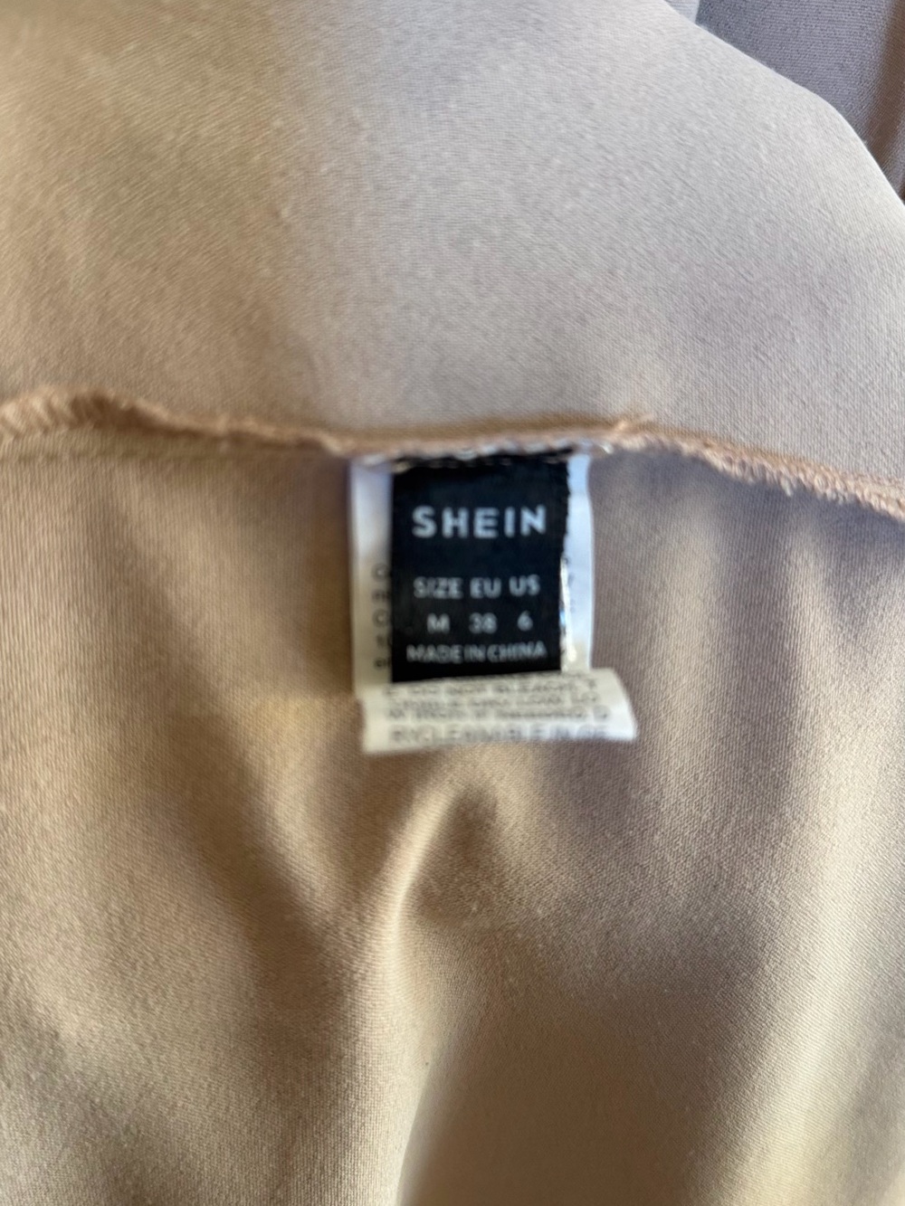 SHEIN Creme Tiered Maxi Dress